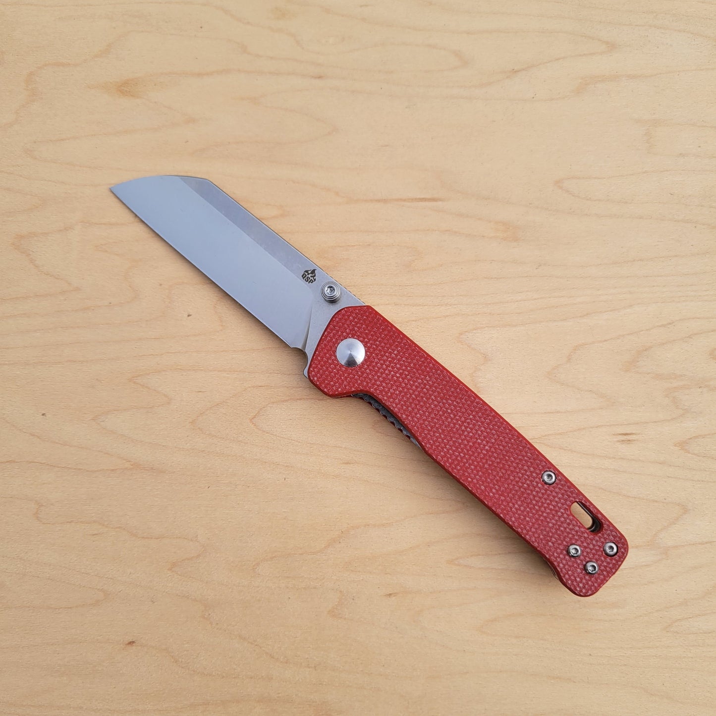 QSP Penguin V2 Red Micarta Liner Lock