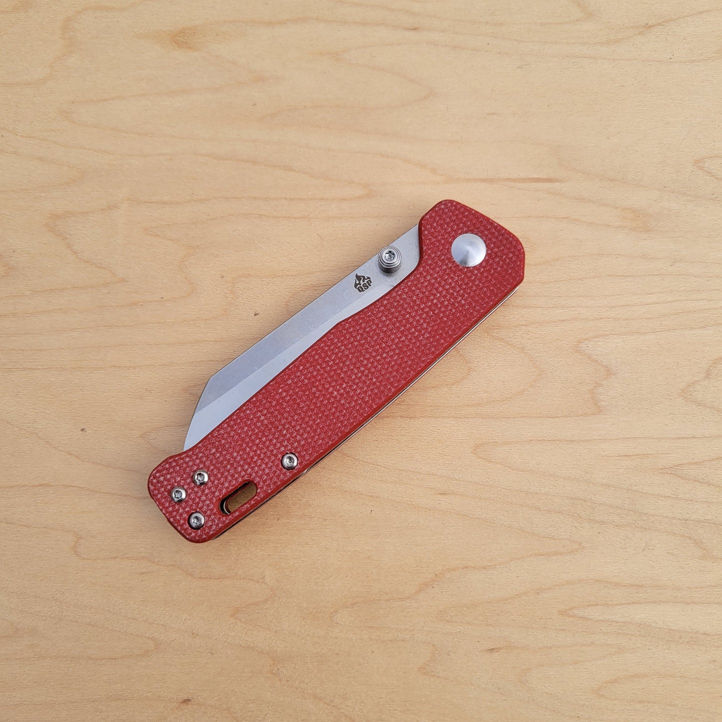 QSP Penguin V2 Red Micarta Liner Lock
