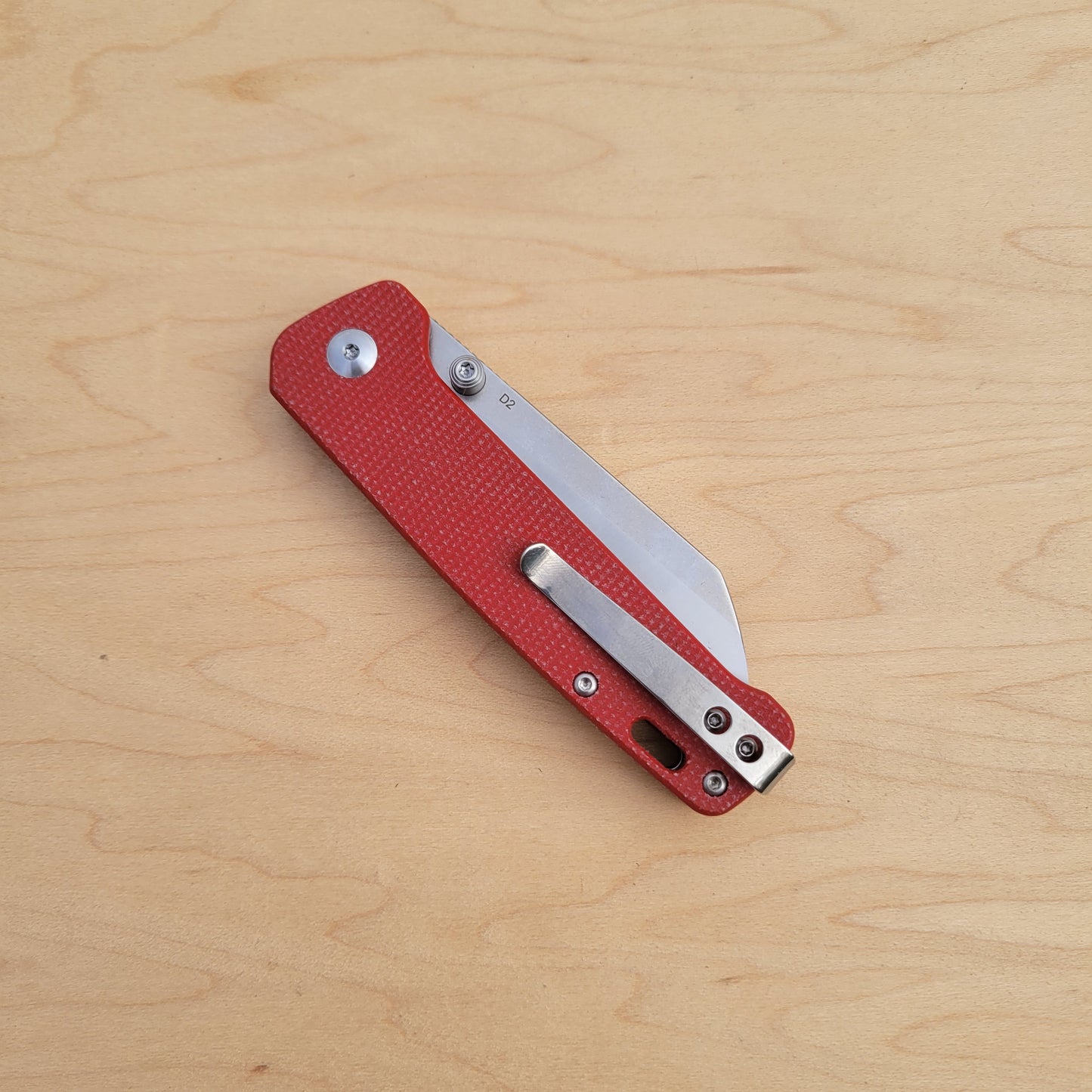 QSP Penguin V2 Red Micarta Liner Lock