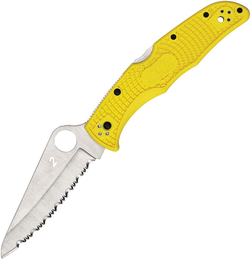 Spyderco Pacific Salt 2 Serrated - Yellow - C91SYL2