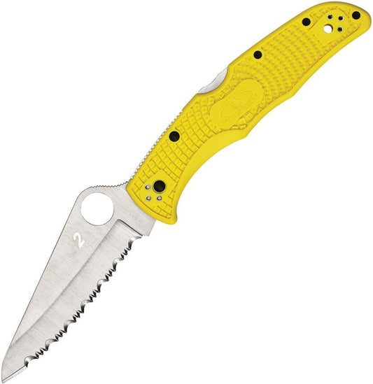 Spyderco Pacific Salt 2 Serrated - Yellow - C91SYL2