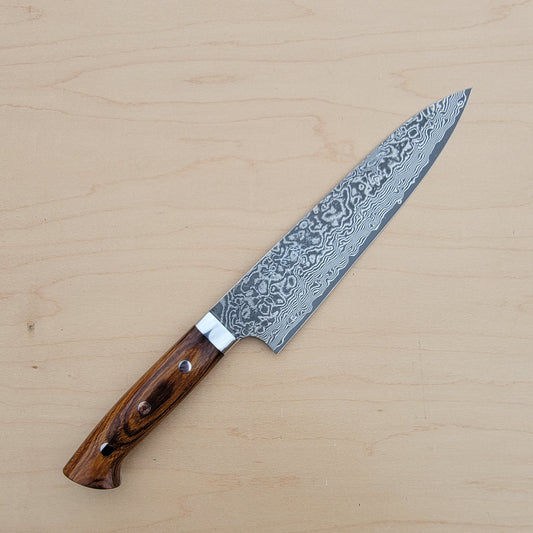 Takeshi Saji SG2 Damascus 210mm Gyuto Ironwood