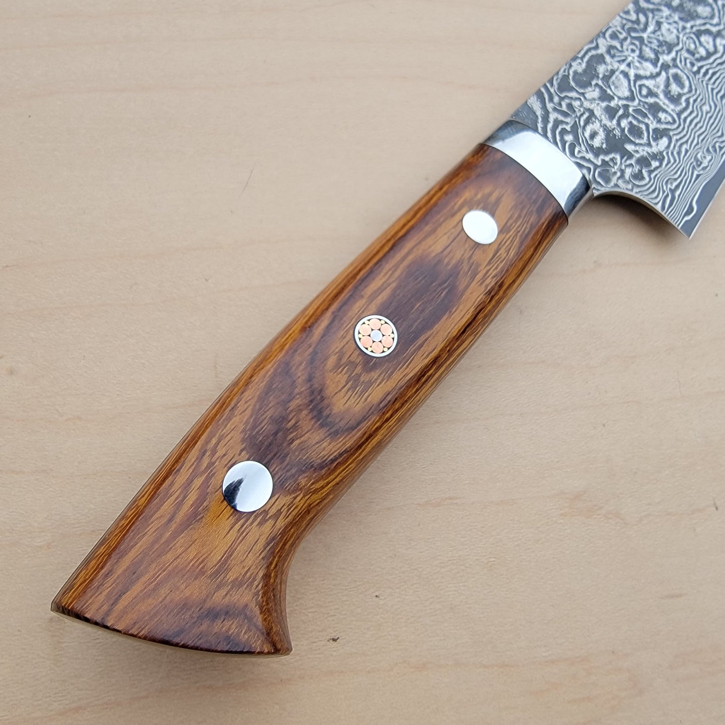 Takeshi Saji SG2 Damascus 210mm Gyuto Ironwood