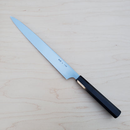 Sakai Kikumori Choyo Yanagi 270mm Shirogami - Ebony