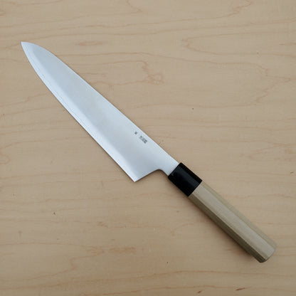 Sakai Kikumori Kikuzuki Gin 240mm Gyuto