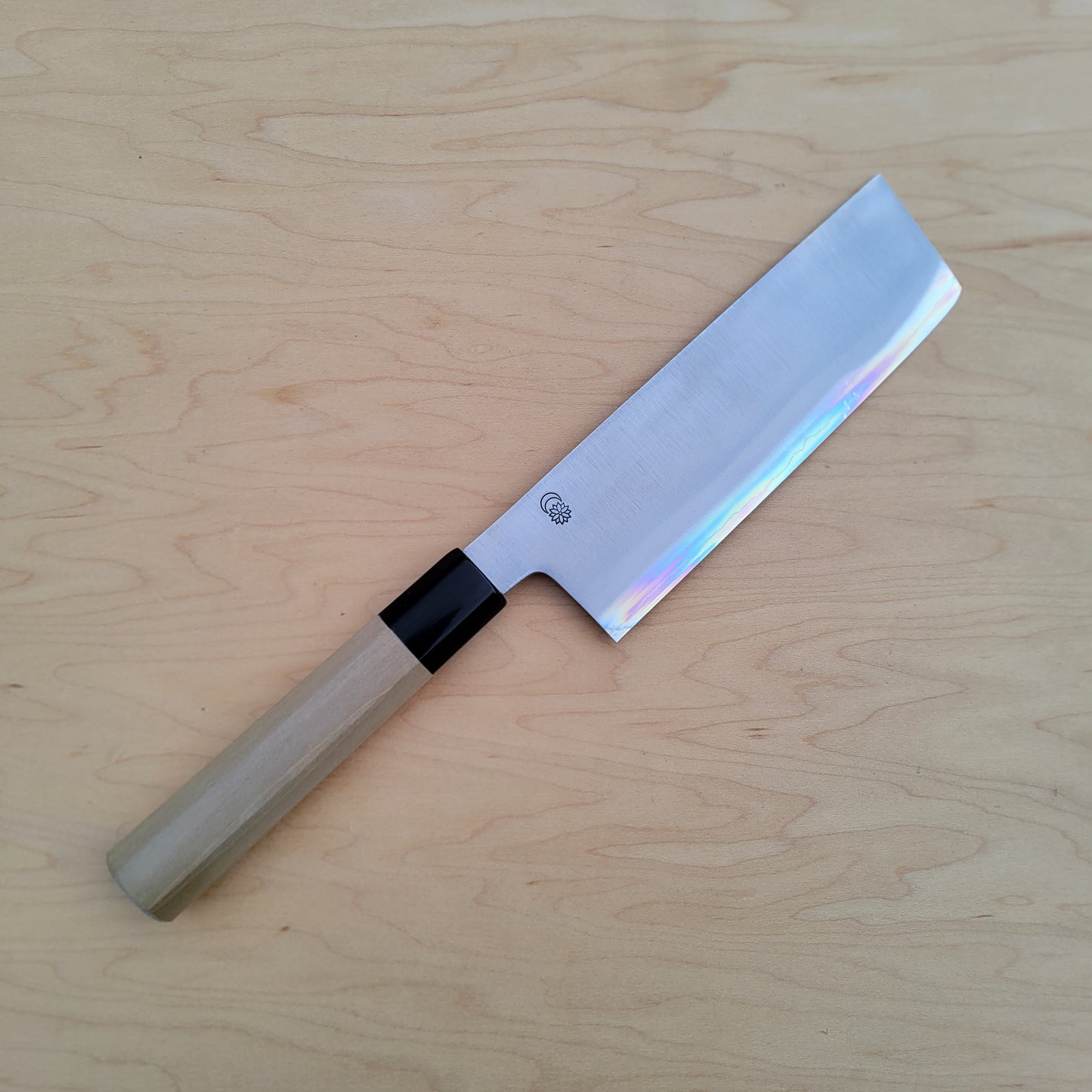 Sakai Kikumori Kikuzuki Gin 180mm Nakiri