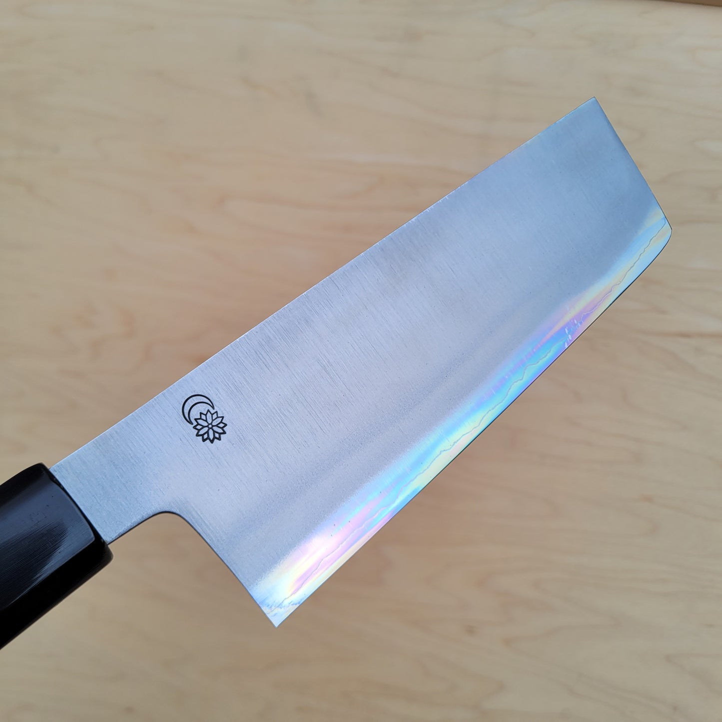Sakai Kikumori Kikuzuki Gin 180mm Nakiri