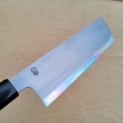 Sakai Kikumori Kikuzuki Gin 180mm Nakiri