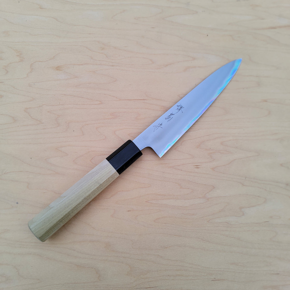 Sakai Kikumori Nakagawa Bokashi 150mm Petty - White 1 Stainless Clad