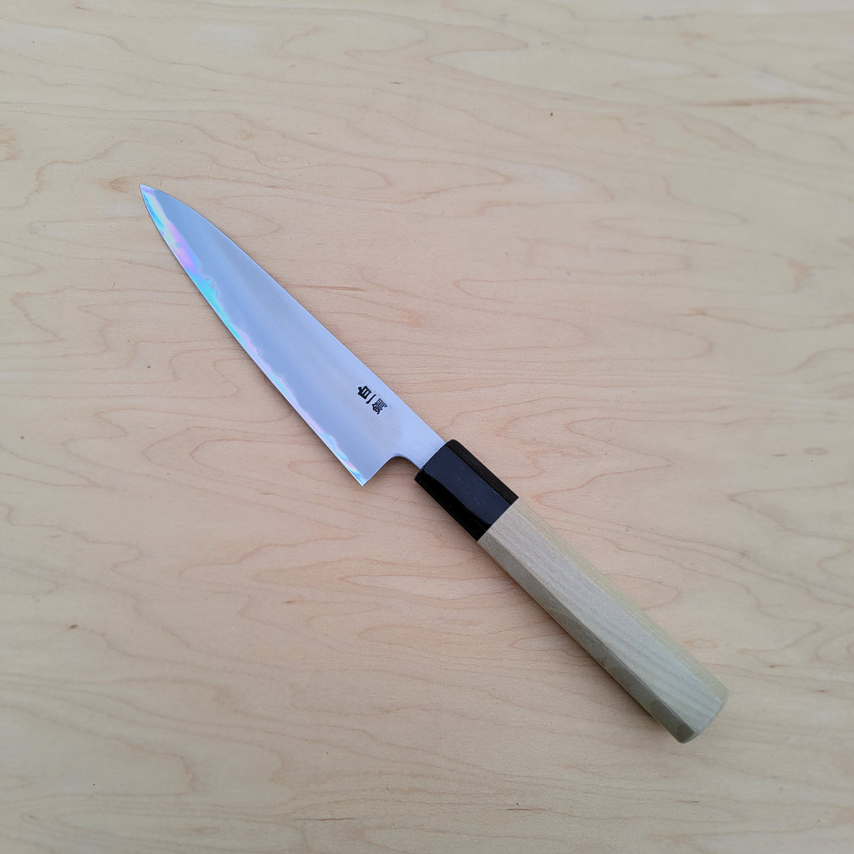 Sakai Kikumori Nakagawa Bokashi 150mm Petty - White 1 Stainless Clad