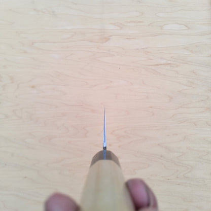 Sakai Kikumori Nakagawa Bokashi 180mm Nakiri - White 1 Stainless Clad