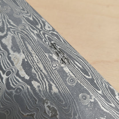 Sakai Kikumori x Nakagawa SPG STRIX Damascus 210mm Gyuto