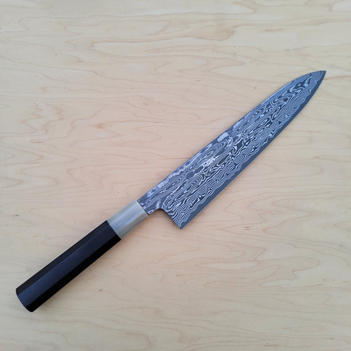 Sakai Kikumori Nakagawa SPG STRIX Damascus 240mm Gyuto