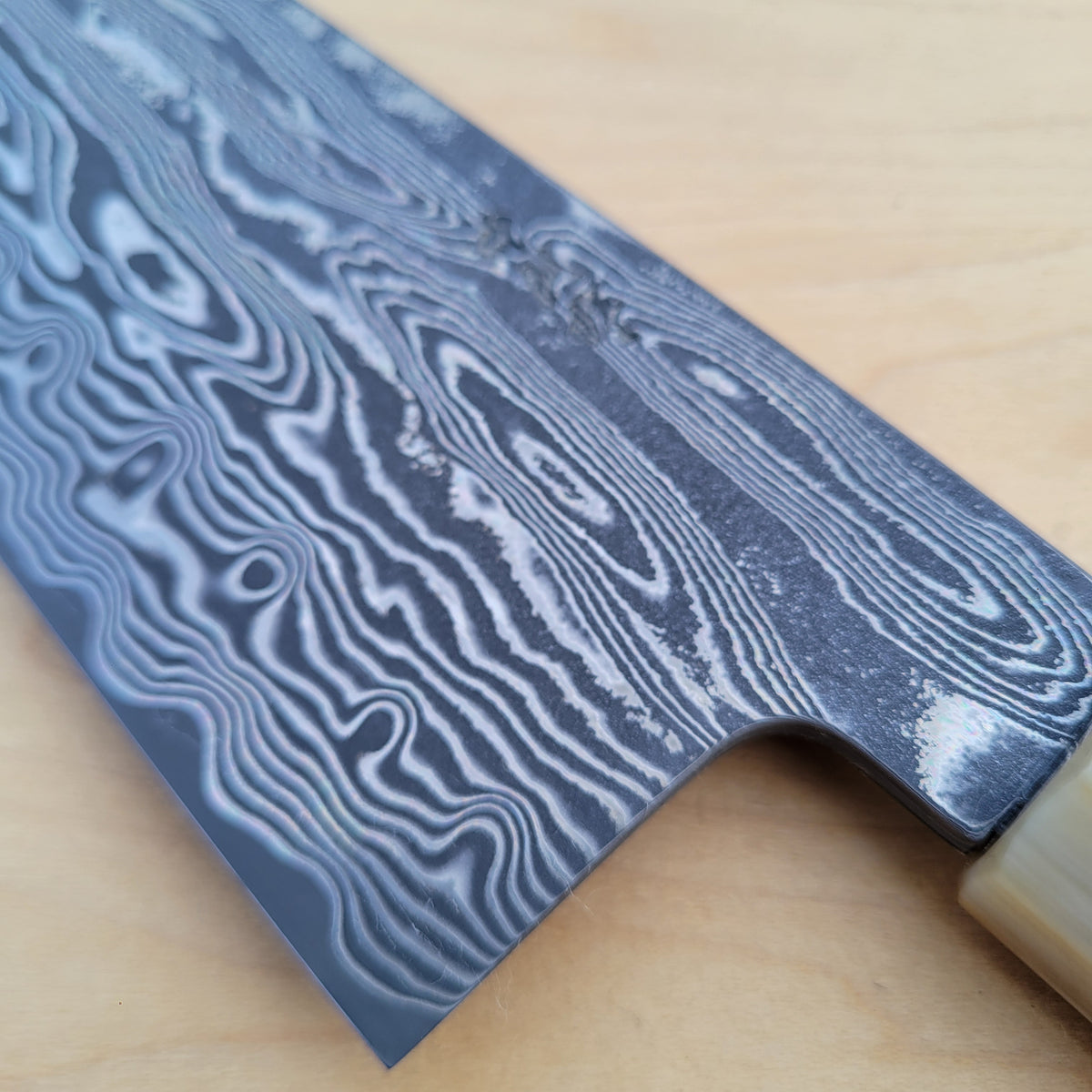 Sakai Kikumori Nakagawa SPG STRIX Damascus 240mm Gyuto