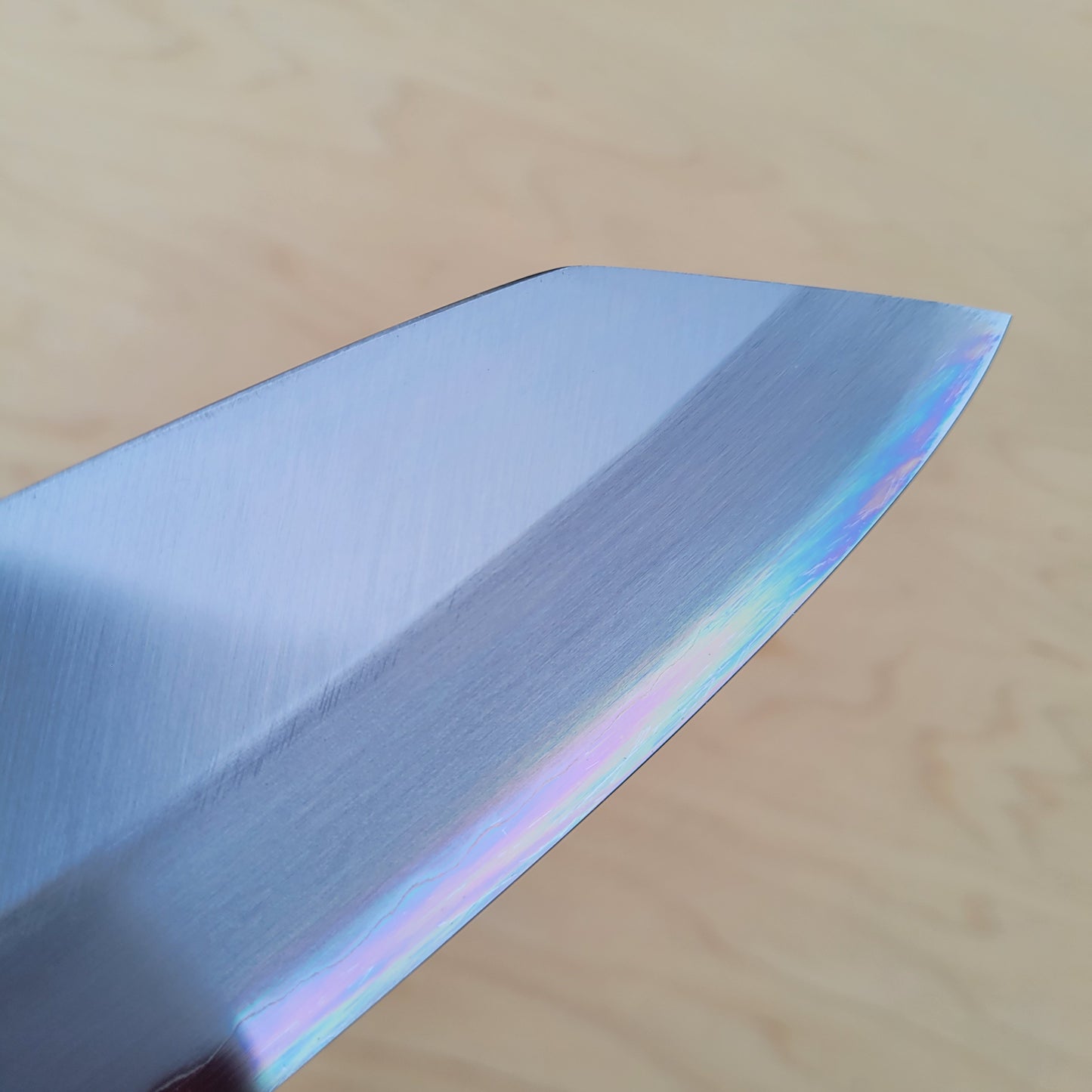 Sakai Kikumori x Nakagawa 180mm Kiritsuke Santoku - Stainless Clad Shirogami #1