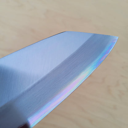 Sakai Kikumori x Nakagawa 180mm Kiritsuke Santoku - Stainless Clad Shirogami #1