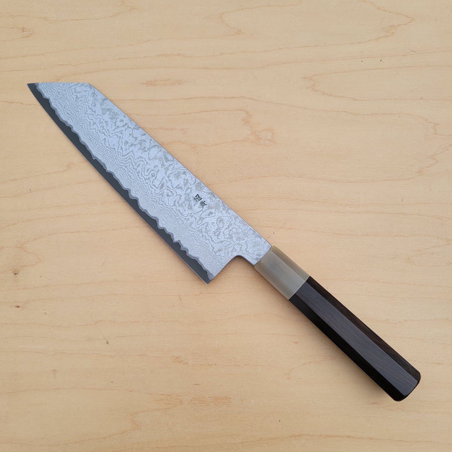 Sakai Kikumori Yogiri 225mm Kiritsuke Gyuto - Aogami Super Damascus