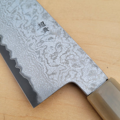 Sakai Kikumori Yogiri 225mm Kiritsuke Gyuto - Aogami Super Damascus