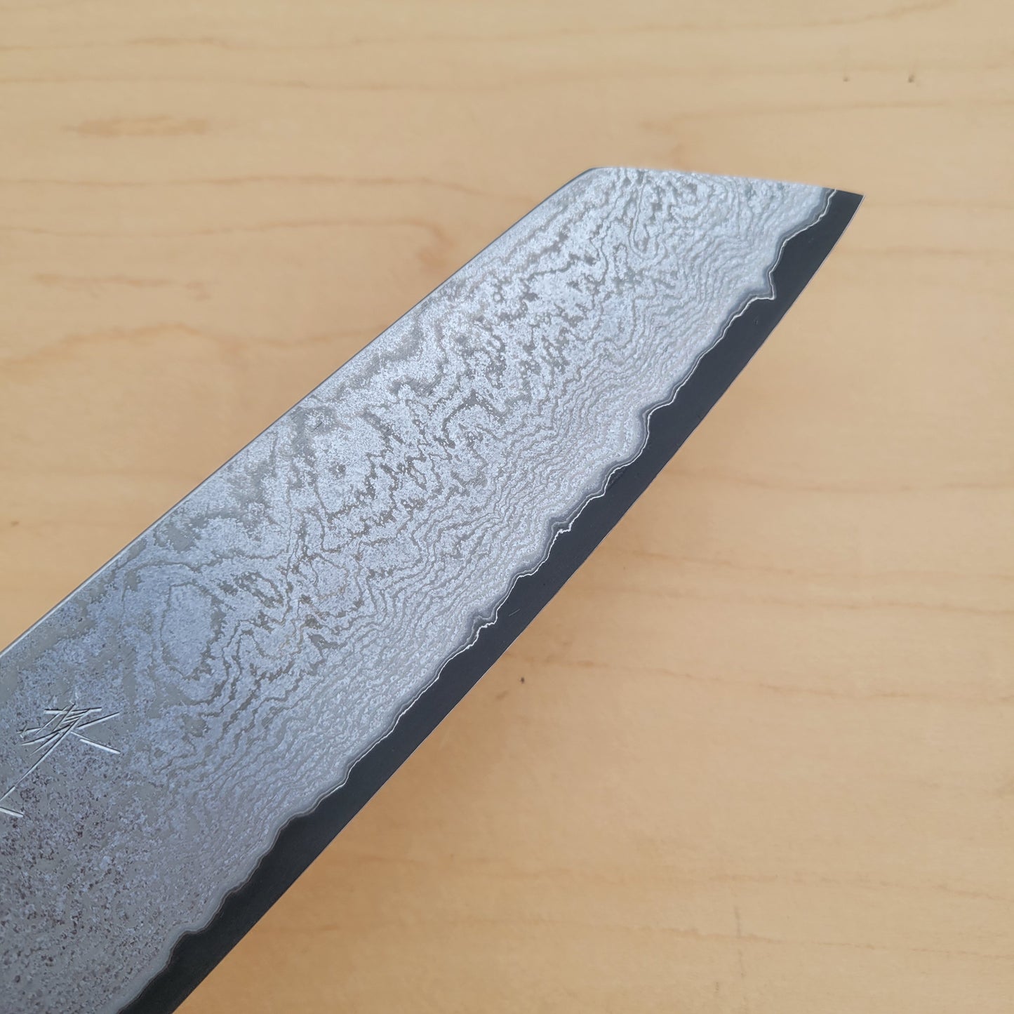 Sakai Kikumori Yogiri 225mm Kiritsuke Gyuto - Aogami Super Damascus