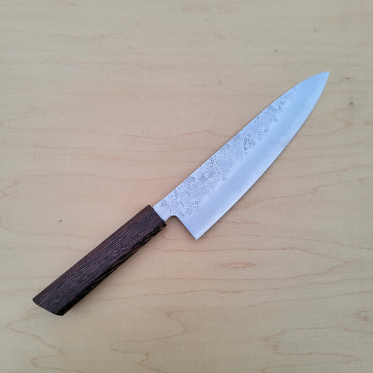 Senzo 'Retro' Ginsan 200mm Gyuto Nashiji