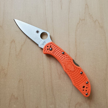 Spyderco Delica 4 Lockback - Orange - C11FPOR