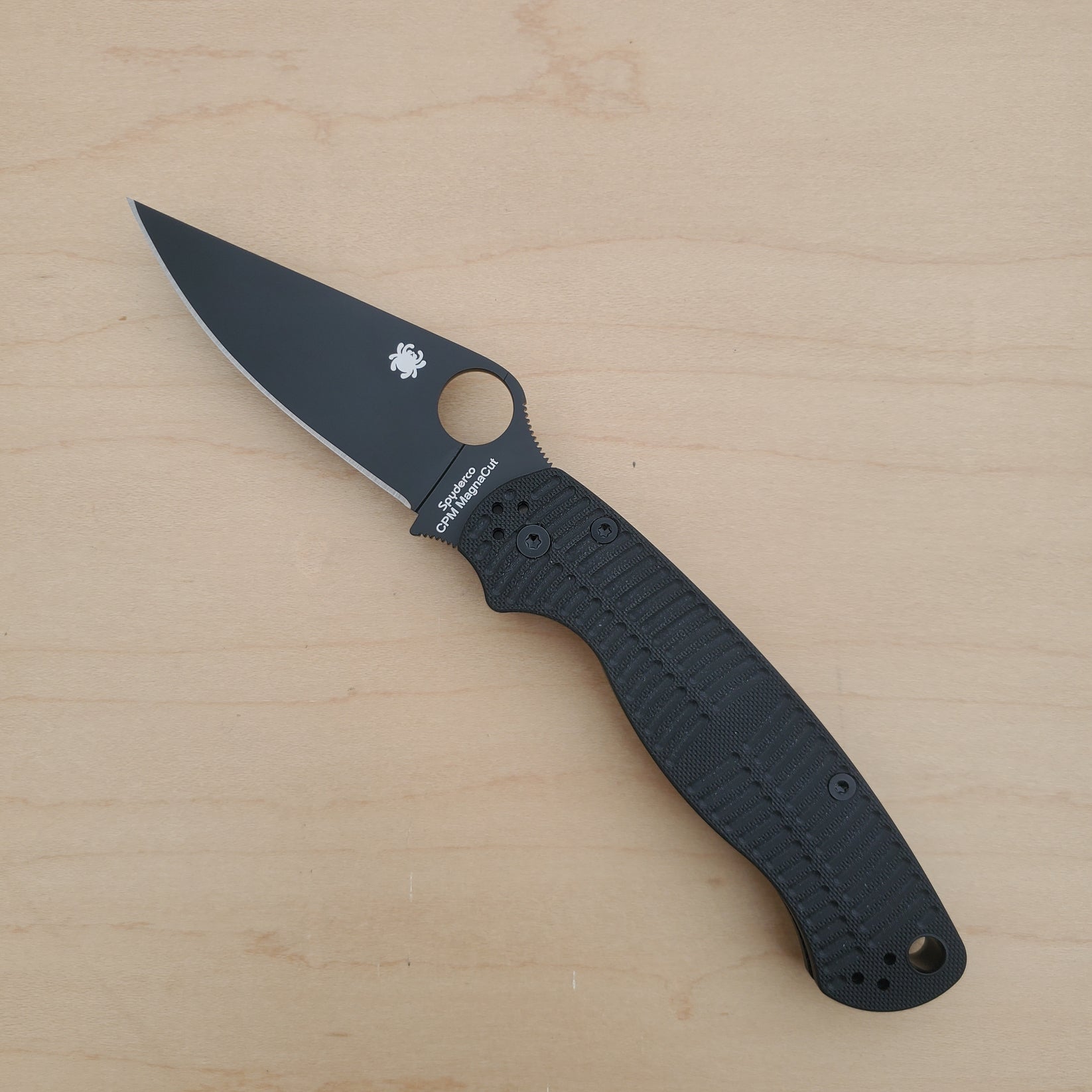 Spyderco Para Military 2 Salt - Black G10 MagnaCut Black C81GCBKP2 ...