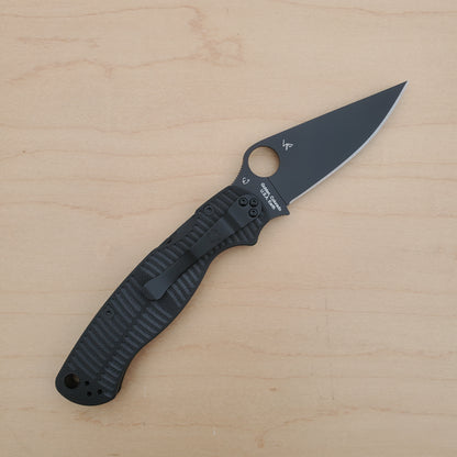 Spyderco Para Military 2 Salt - Black G10 MagnaCut Black  C81GCBKP2
