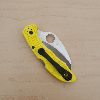 Spyderco Tasman Salt 2 Serrated Hawkbill - Yellow C106SYL2