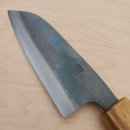 Tosa Tsukasa 120mm Santoku - Shirogami 1 - Oak