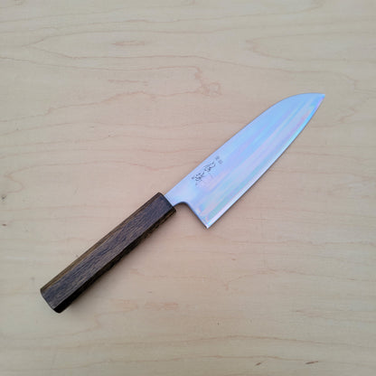 Touroku Sakai Blue Super 165mm Santoku - Migaki