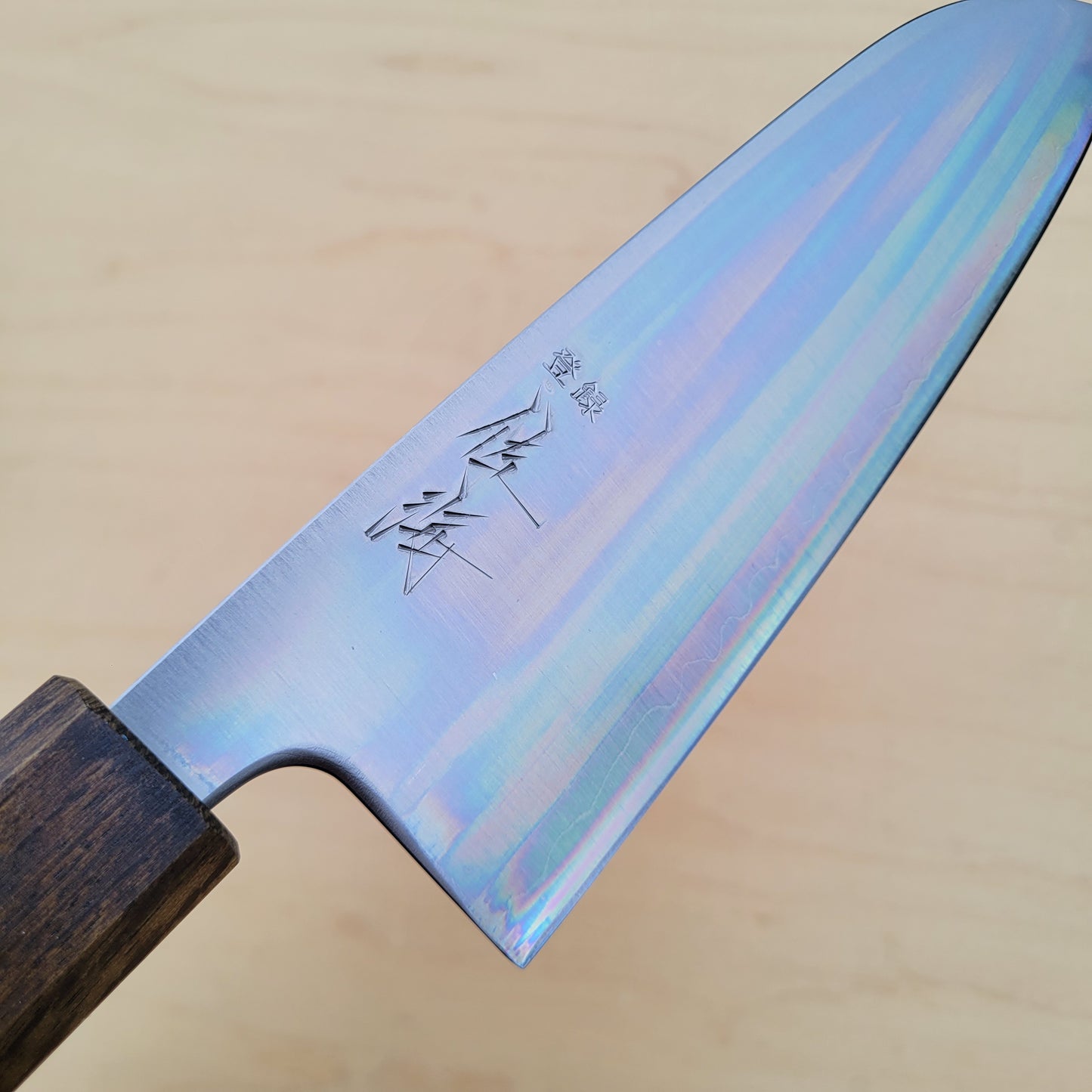Touroku Sakai Blue Super 165mm Santoku - Migaki