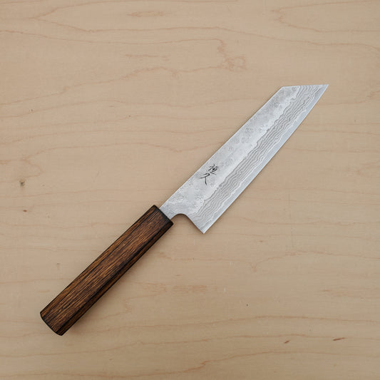 Tsunehisa 440C 170mm Bunka Damascus Tsuchime