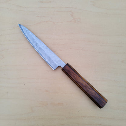 Tsunehisa 440C 135mm Petty Damascus Nashiji