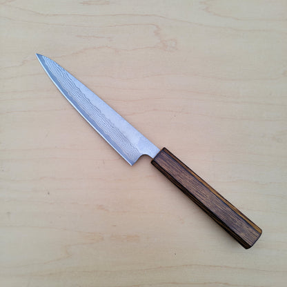 Tsunehisa 440C 150mm Petty Damascus Nashiji