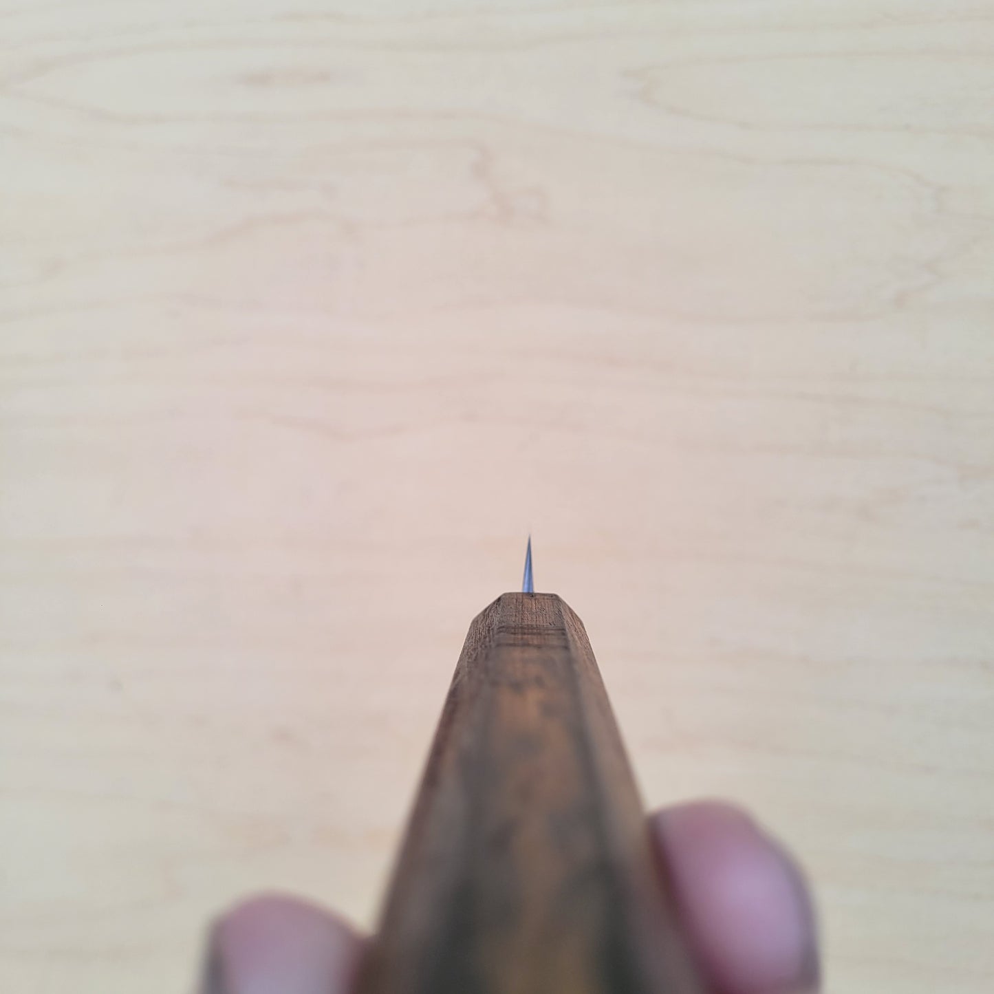 Tsunehisa 440C 80mm Petty Damascus Nashiji