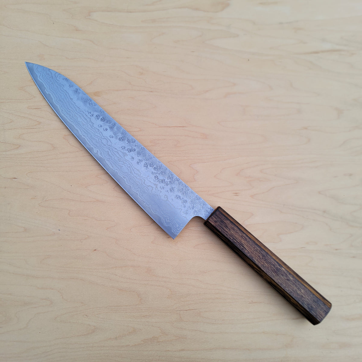 Tsunehisa 440C 240mm Gyuto Damascus Nashiji