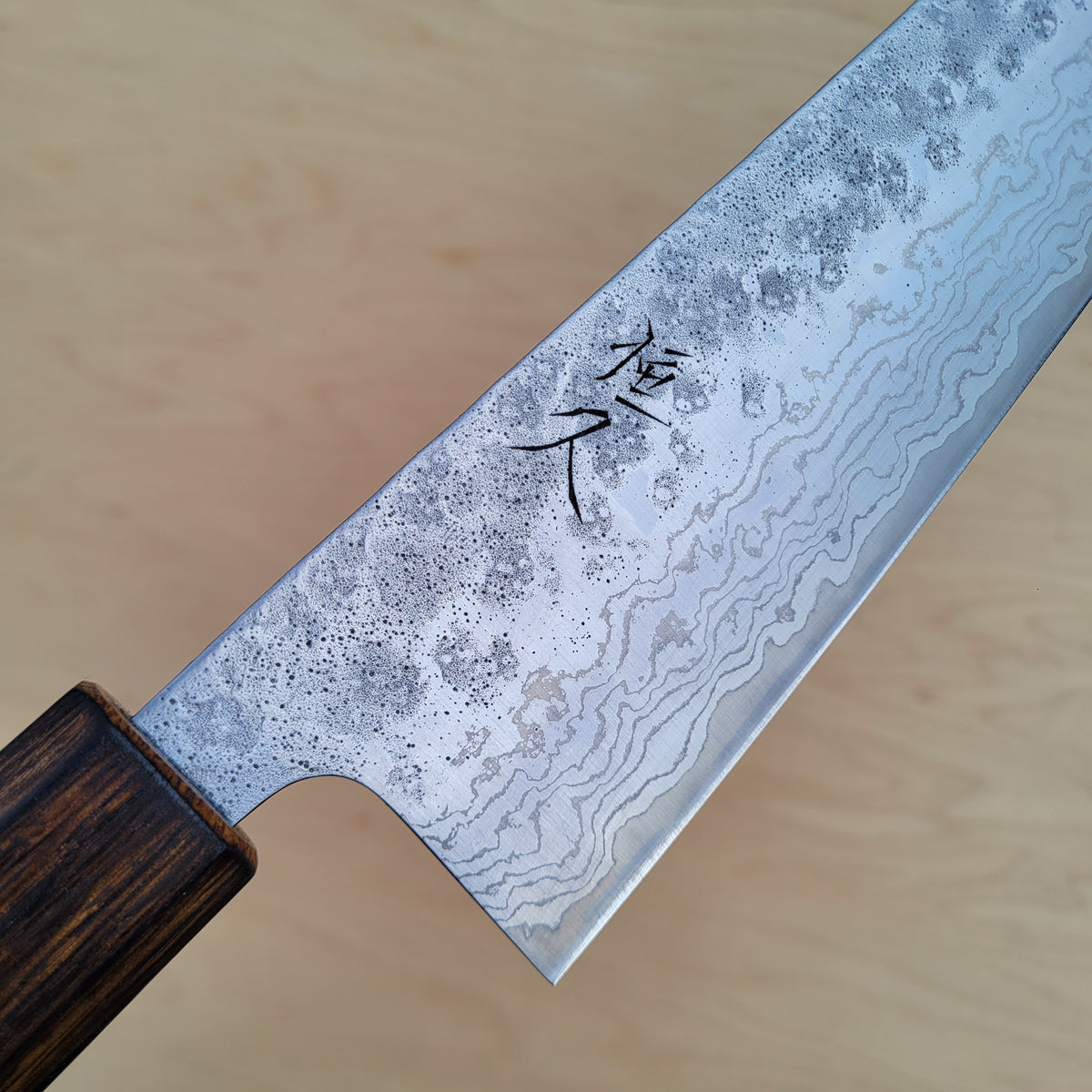 Tsunehisa 440C 240mm Gyuto Damascus Nashiji