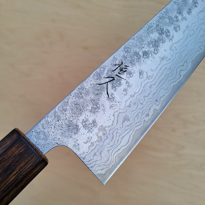 Tsunehisa 440C 240mm Gyuto Damascus Nashiji