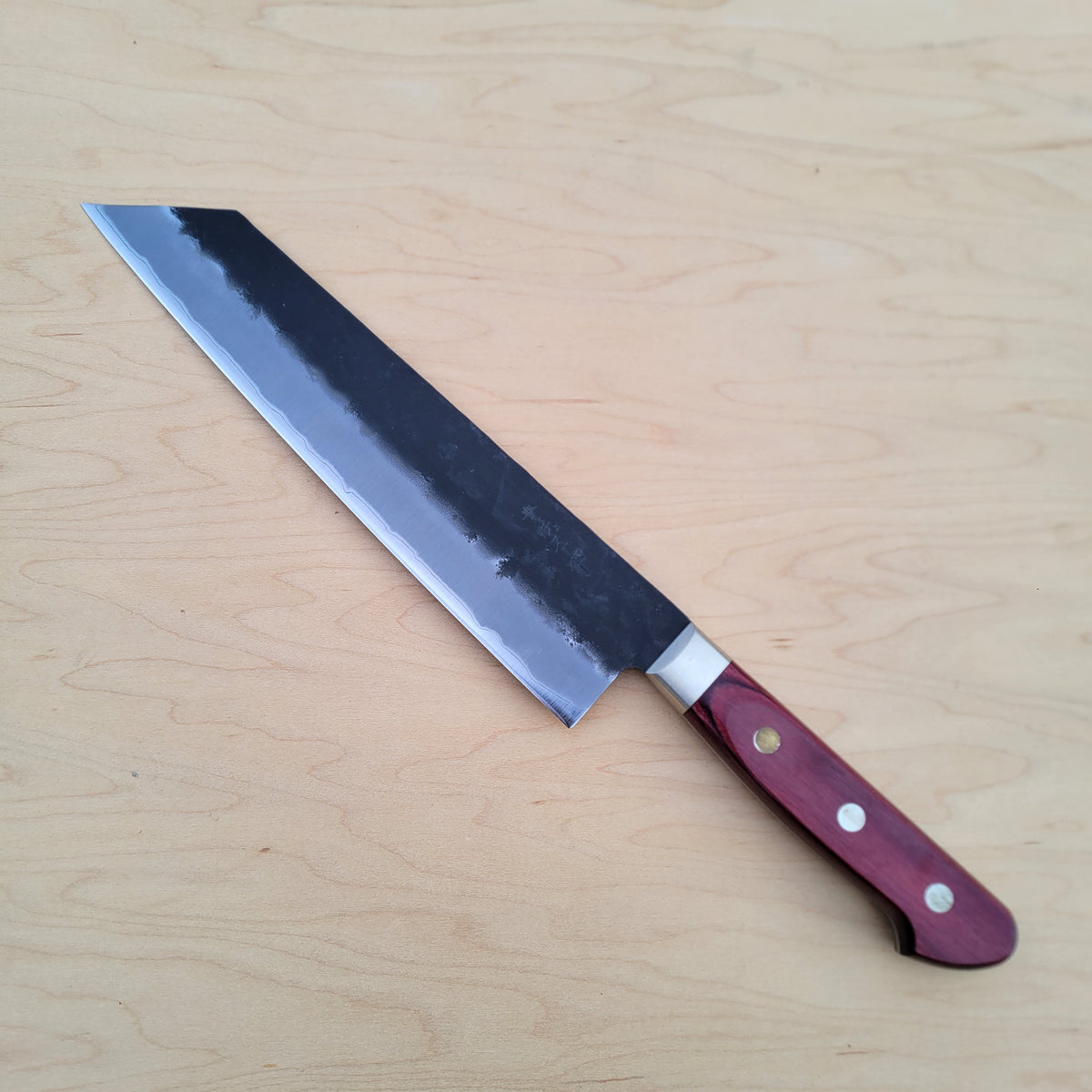 Tsunehisa AS 210mm Kiritsuke Gyuto Nashiji Kurouchi - Red