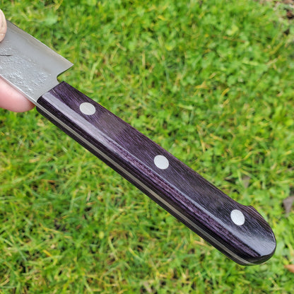 Tsunehisa Ginsan 135mm Petty Nashiji Purple