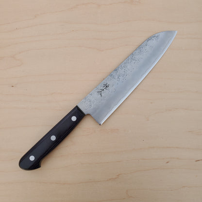 Tsunehisa Ginsan 180mm Santoku Nashiji Purple