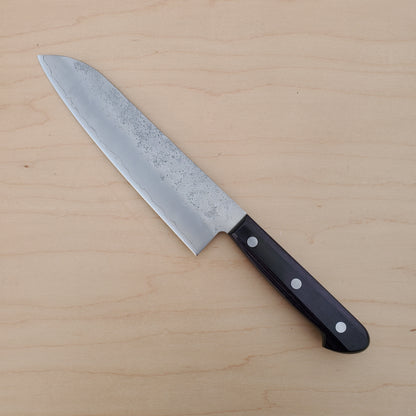 Tsunehisa Ginsan 180mm Santoku Nashiji Purple
