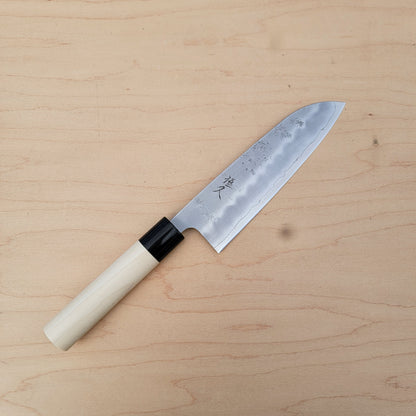 Tsunehisa Ginsan 165mm Santoku Nashiji - Magnolia