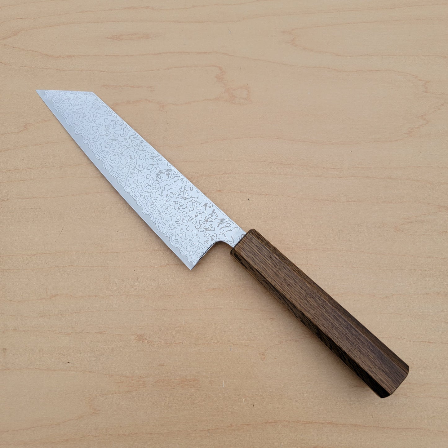 Tsunehisa VG10 170mm Bunka Nickel Damascus Oak