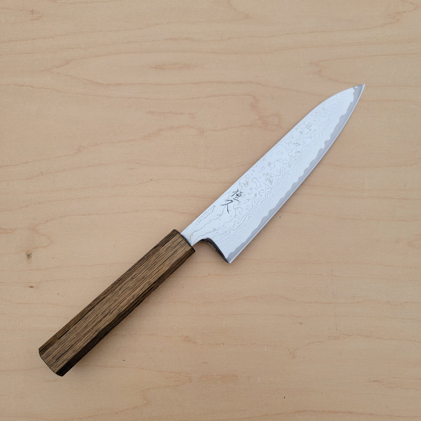 Tsunehisa VG10 180mm Gyuto Nickel Damascus Oak