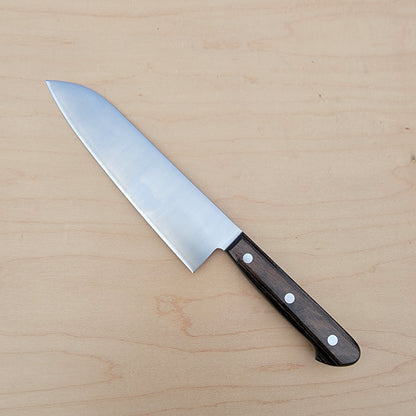 Tsunehisa SLD 180mm Santoku Migaki - Brown