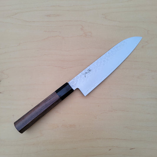 Tsunehisa Swedish Tsuchime 180mm Santoku - Rosewood