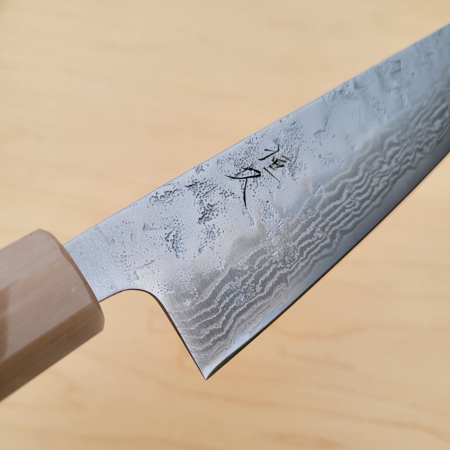 Tsunehisa Swedish Damascus Washiji 170mm Bunka