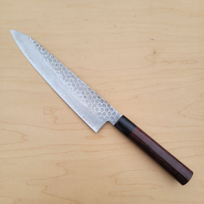Tsunehisa VG10 240mm Gyuto Tsuchime Damascus Rosewood