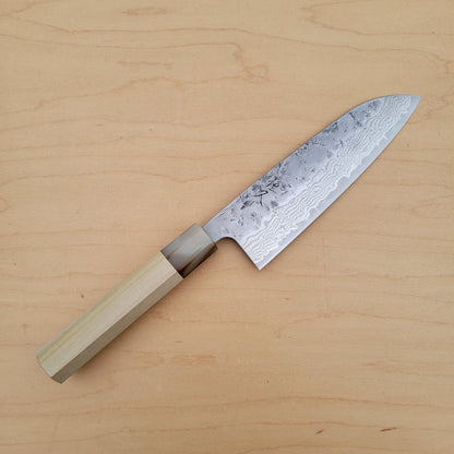 Tsunehisa Swedish Damascus Washiji 165mm Santoku